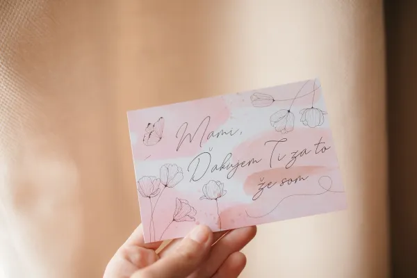 Darčeková kartička -Mami Ďakujem Ti