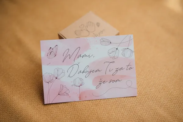 Darčeková kartička -Mami Ďakujem Ti