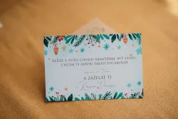 Darčeková kartička - Krásne Vianoce