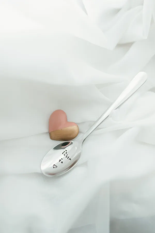 Set lyžičky a brošne- ľúbim ťa