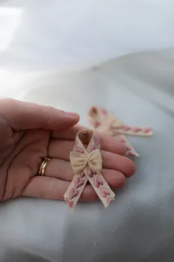 Svadobné pierka- Ružové srdce