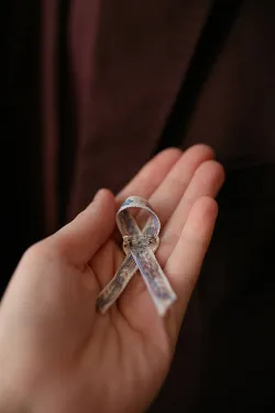 Svadobné pierka- Ružové srdce