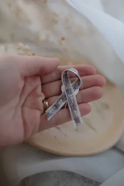 Svadobné pierka- Ružové srdce