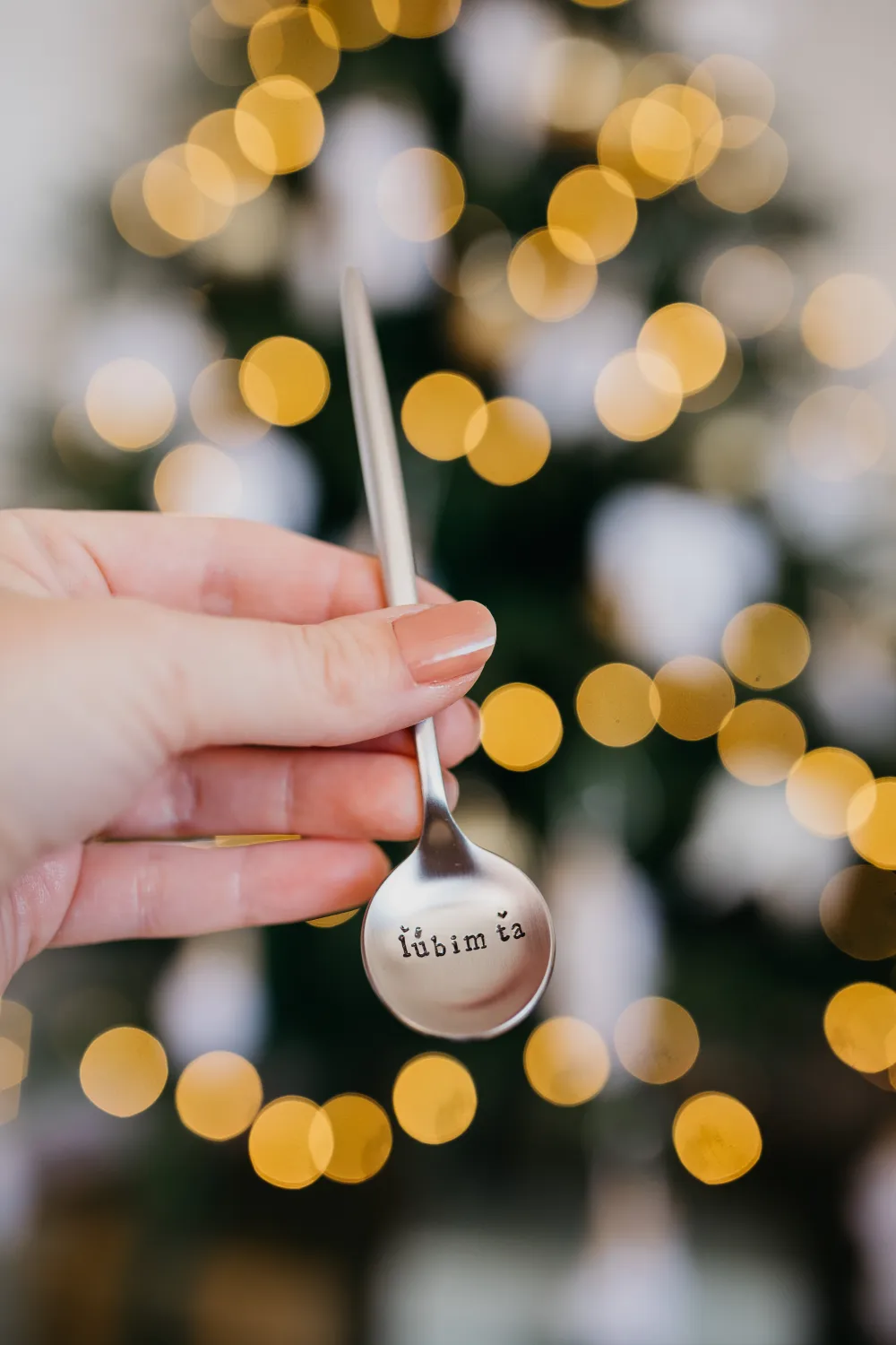 Čajová lyžička- ľúbim ťa