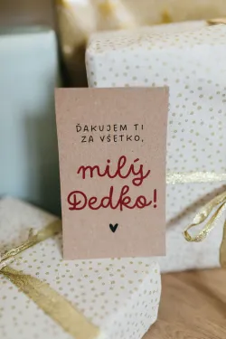 Darčeková kartička „Ďakujem Ti za všetko milý dedko“