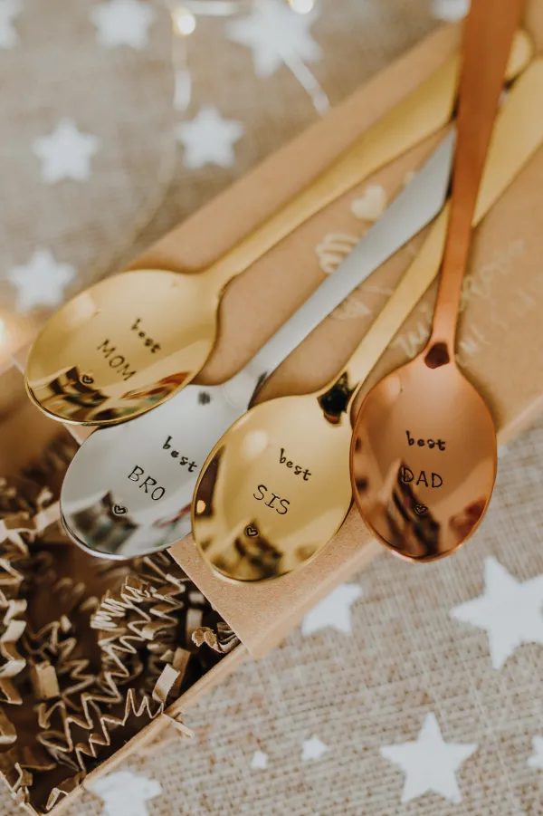 Sada lyžičiek - best FAMILY / BRO / SIS / MOM / DAD