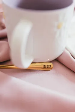 Čajová lyžička s ručne vyrazeným textom podľa vášho želania