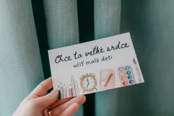 Darčeková kartička pre pani učiteľky