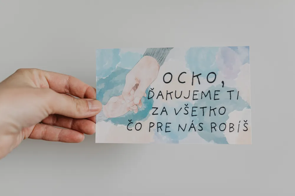 Darčeková kartička pre ocka