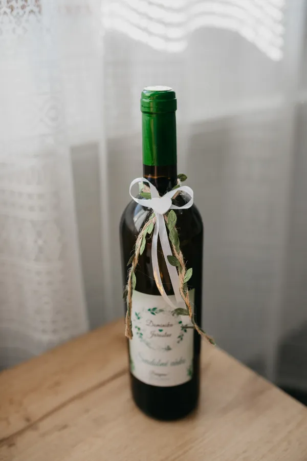 Ozdoba na fľašu- krušpán